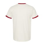 Tultex 246 Vintage White/ Rio Red back