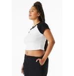 Bella + Canvas 1201 WHITE/ BLACK right