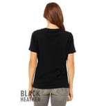Bella + Canvas 6405CVC BLACK HEATHER back