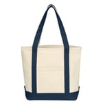 NATURAL WITH NAVY color