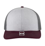 Maroon/Heather grey/Charcoal Grey