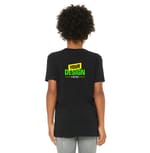 Bella + Canvas 3413Y Solid Blk Trblnd back