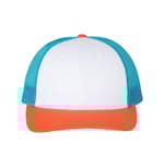 White/ Blue Hawaiin/ Pale Orange
