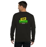 Next Level 9002NL HEATHER BLACK back