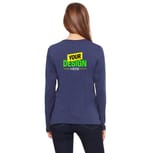 Bella + Canvas B6450 Navy back