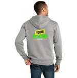 District DT1103 Heathered Steel back