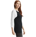 American Apparel 2003CVC BLACK/ WHITE right