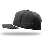 Richardson 258 Black w/ White Rope left