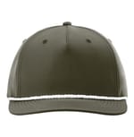 Dark Olive Green/ White
