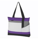 WHITE WITH PURPLE