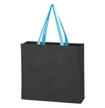 BLACK WITH LIGHT BLUE