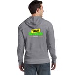 District DT1100 Dark Heather Grey back