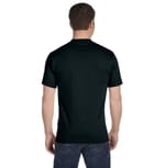Hanes 518T Black back