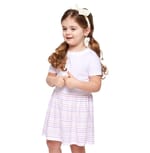 White/ Lilac Stripe