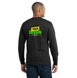 Port & Company PC55LS Jet Black back