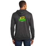 District DM391 Heathered Black back