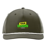 Dark Olive Green/ White