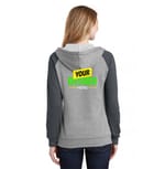 District DT296 Heathered Grey/ Heathered Charcoal back