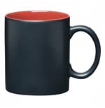 BLACK WITH CORAL