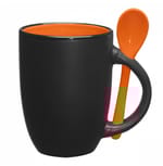 BLACK WITH ORANGE