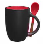 BLACK WITH RED