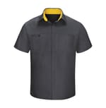 Charcoal/ Yellow