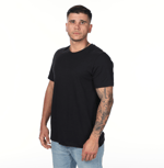 Bella + Canvas 3001CVC Black Heather left