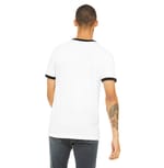 Bella + Canvas 3055C White Black back