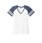 White/ Heathered True Navy