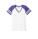 White/ Heathered Purple
