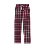 Burgundy/ Grey Dress Plaid