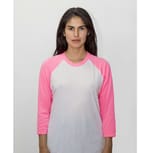 White/ Neon Heather Pink