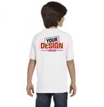 Gildan G800B White back