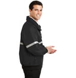 Port Authority J754R True Black/ True Black/ Reflective right