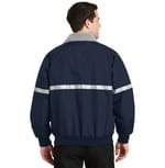 Port Authority J754R True Navy/ Grey Heather/ Reflective back