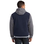 Sport-Tek JST82 True Navy/ Vintage Heather back