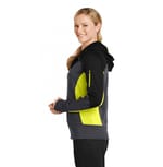 Sport-Tek LST245 Black/ Graphite Heather/ Citron right