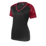 Black/ Deep Red