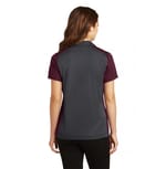 Sport-Tek LST652 Iron Grey/ Maroon back