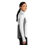 Sport-Tek LST854 White/ Charcoal Grey Heather right