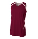 A4 Apparel NB2372 MAROON WHITE left