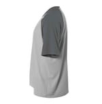 A4 Apparel NB3373 SILVER/GRAPHITE left
