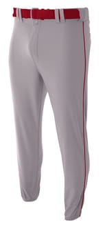 A4 Apparel NB6178 GRAY/CARDINAL left