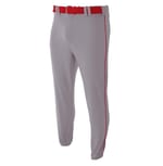GREY/SCARLET