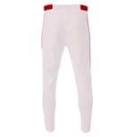A4 Apparel N6178 WHITE/CARDINAL back