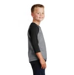 Port & Company PC55YRS Athletic Heather/ Jet Black right