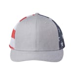 Heather Grey/ USA Flag