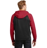 Sport-Tek ST236 Black/ Deep Red back