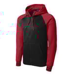 Black/ Deep Red