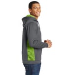 Sport-Tek ST239 Dark Smoke Grey/ Lime Shock right